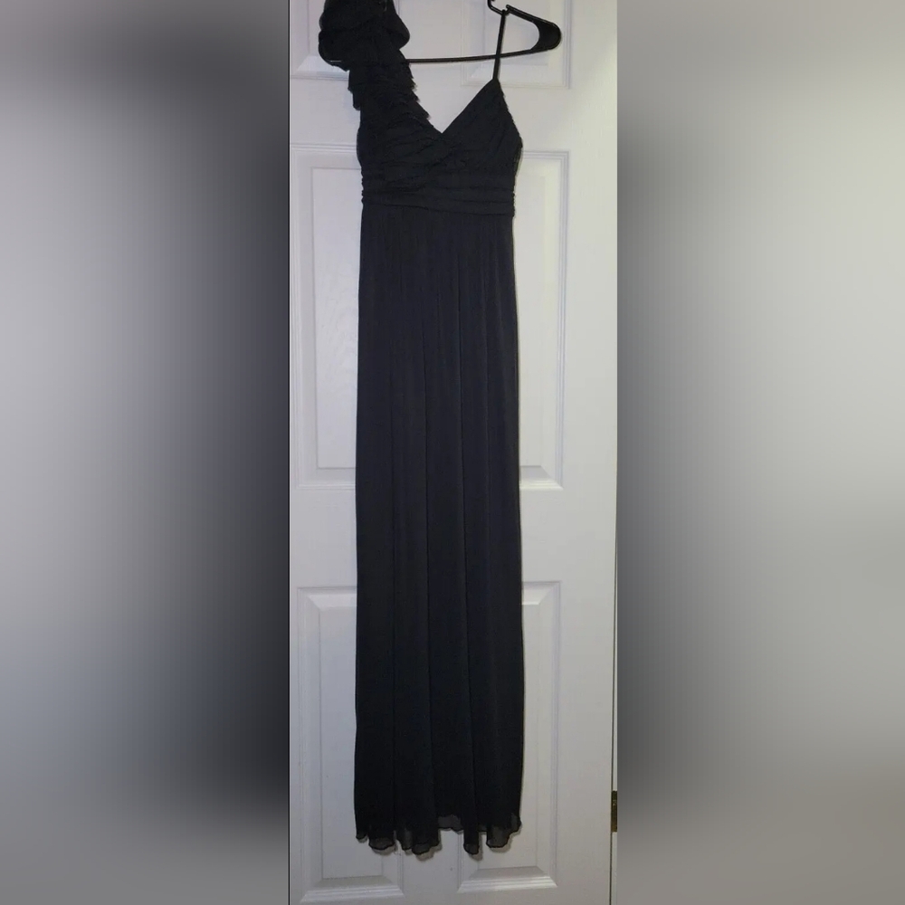 DB Studio Black Long Dress with one Shoulder Size 2